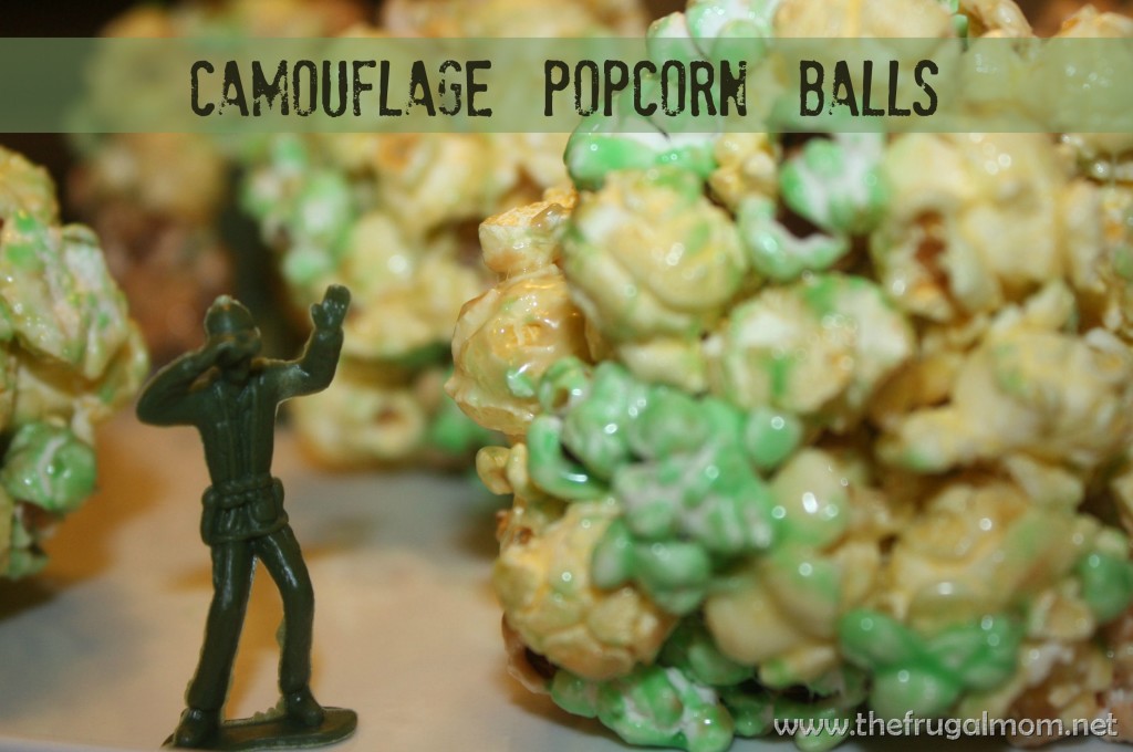 Camouflage Popcorn Ball Recipe
