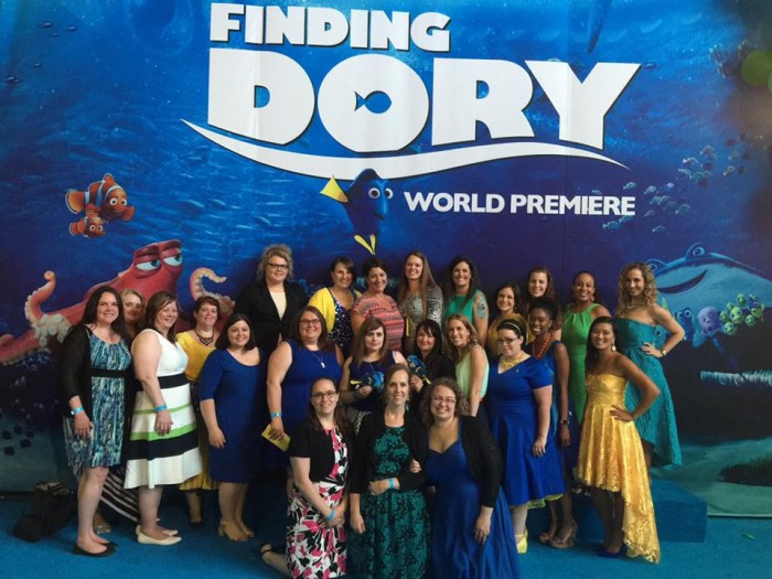finding dory red carpet