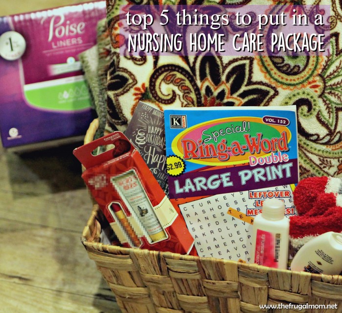 Top 5 Things To Put In A Care Package For Nursing Homes 