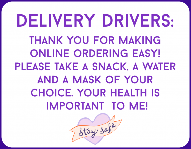 free delivery driver sign